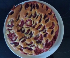 Kokos-Zwetschgen-Kuchen