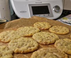 Weiße Schokoladen Paranuss Cookies - auch vegan