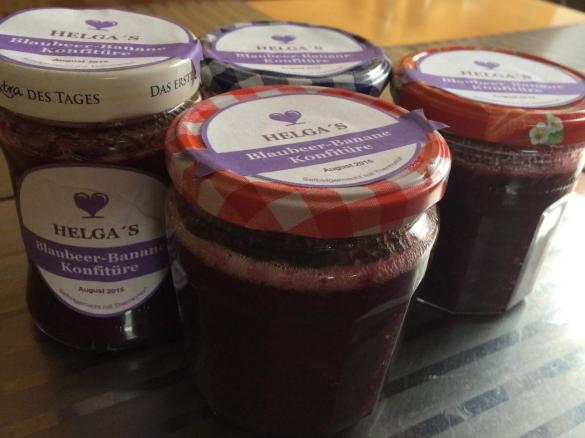Blaubeer-Bananen-Konfitüre