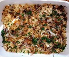 Käsespätzle mit gerösteten Zwiebeln