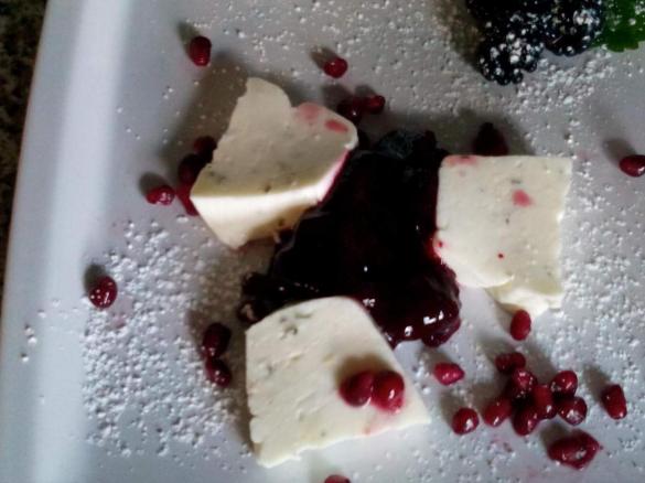 Joghurt-Terrine mit Brombeercreme