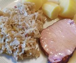 Sauerkraut mit Kassler