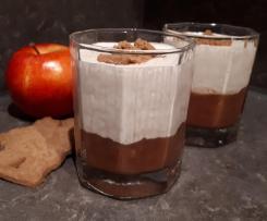 Zimtcreme mit Bratapfelkompott