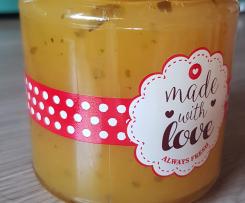 Orangen Basilikum Gelee