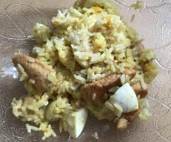 Hähnchen-Reis-Salat