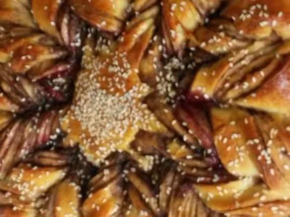 fruchtige Schokoladenblume (Variation der Nutellablume)