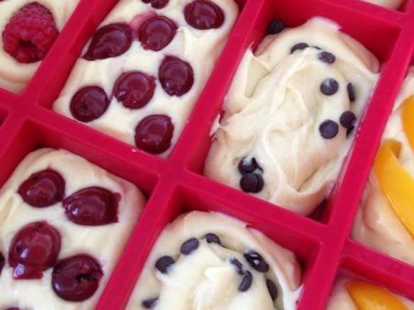 Rührkuchen Ruck-Zuck mit Obst für die 9er Tchibo Form