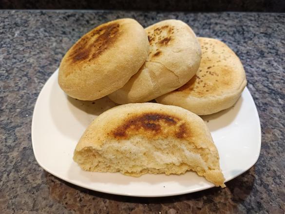 Pfannen-Brot, Fladenbrot, Batbout, marokkanisches Brot