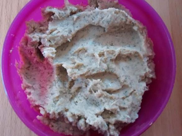 Dicke weiße Bohnen Dip Aufstrich vegan