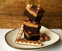 Brownies a la Twix (Karamell - Cheesecake - Butterkeks)