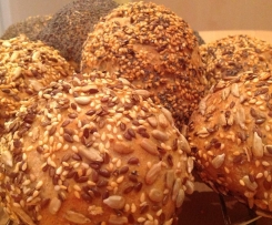 Mega- Dinkelvollkornbrötchen Außen kroß Innen fluffig