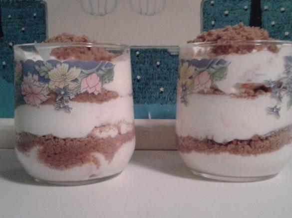 Mandarinen-Quark-Creme mit Spekulatius