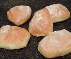 Ciabattabrötchen (aus dem rosa Backbuch)