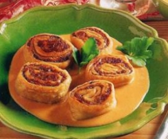 Gefüllte Nudelschnecken