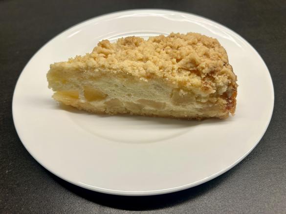 Apfel Sreuselkuchen mit Quarkfüllung