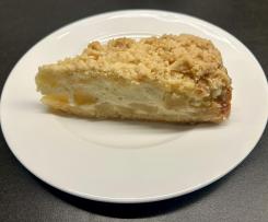 Apfel Sreuselkuchen mit Quarkfüllung