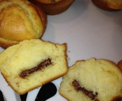 Super fluffige Muffins mit Schokokern