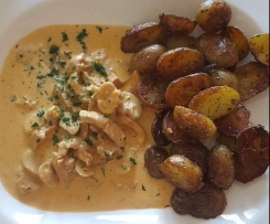 Champignon-Rahm Geschnetzeltes