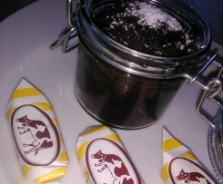 Schoko-Karamell-Kuchen im Glas / schnell und schokoladig