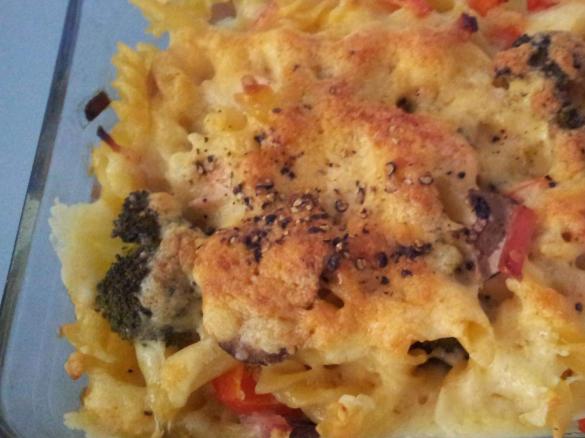 Nudelauflauf mit Gemüse - einfach