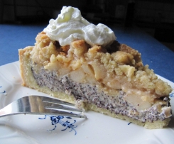 Obst-Mohn-Kuchen mit Streuseln