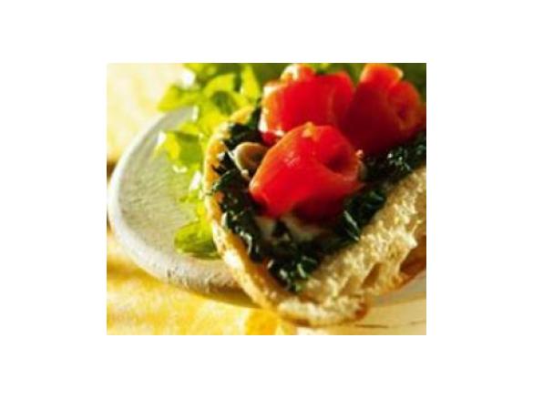 Spinatfladen mit Lachs