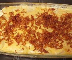 Cheese & Onion Auflauf mit Spätzle