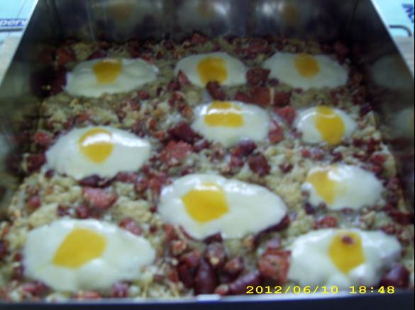 Falscher Spiegeleierkuchen - pikant