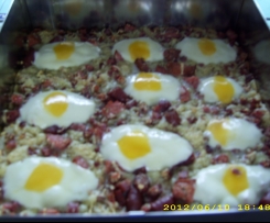 Falscher Spiegeleierkuchen - pikant