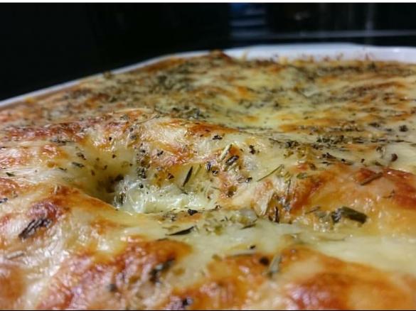 Variation von Spinat Lasagne