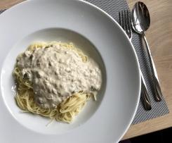 Thunfisch-Sahne Soße mit Kapern