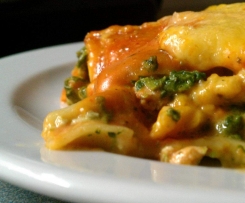 Lachs-Spinat-Lasagne