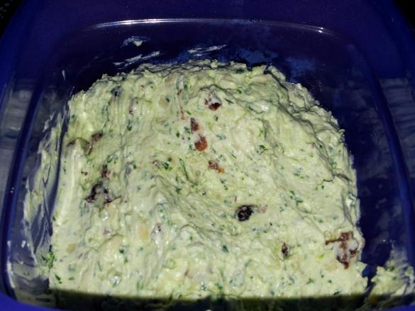 Rucolafrischkäse mit Cranberrys