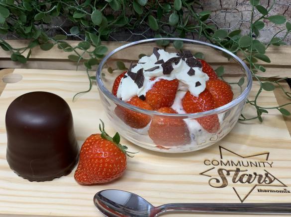 Erdbeerkuss (Erdbeer-Schaumkuss-Quark)