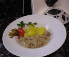 Hamburger-Gurkenfleisch