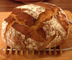 Dinkel-Roggenbrot aus dem Römertopf