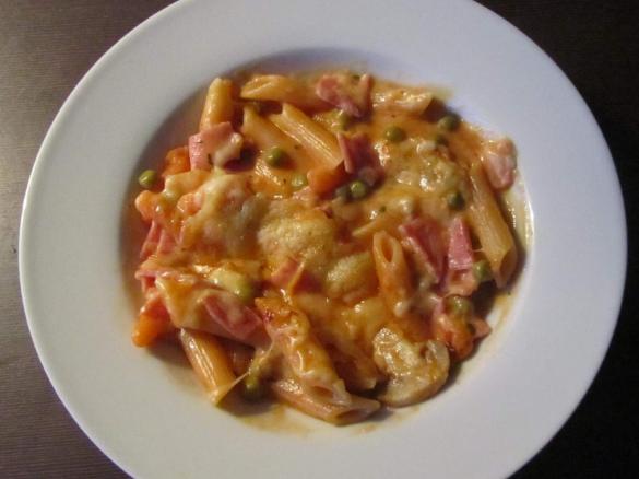 Nudel-Schinken-Gratin 