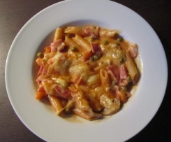 Nudel-Schinken-Gratin 