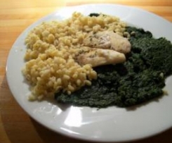 Pangasiusfilet auf grüner Wiese