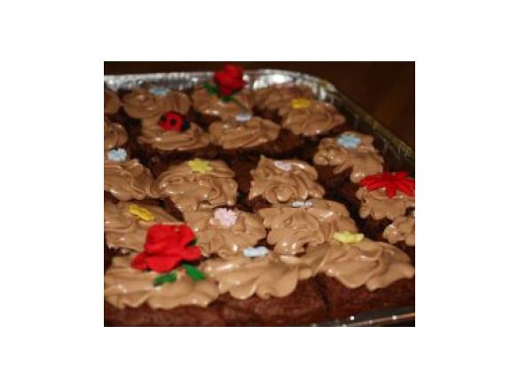 Brownie mit Schokoladen Frosting