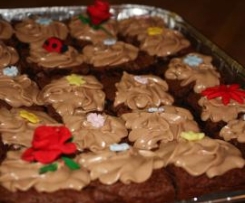 Brownie mit Schokoladen Frosting