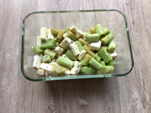 Rhabarber-Feta-Grillgemüse