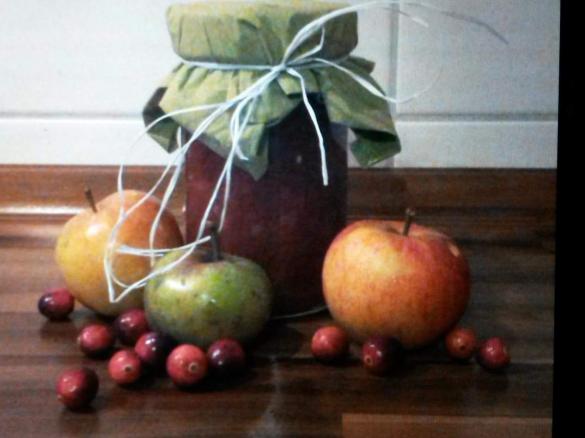 Apfel-Cranberrie-Konfitüre
