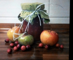 Apfel-Cranberrie-Konfitüre