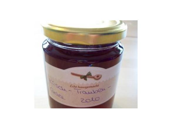 Kirsch-Trauben-Gelee (superschnell, ohne Entsaften)