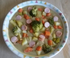 Kartoffelsuppe mit Katenschinken/Schinkenspeck