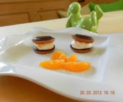 Cake - Burger mit Mandarinen  - Creme