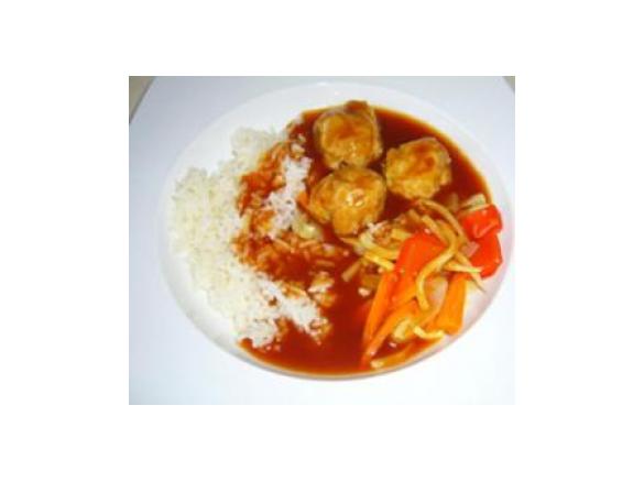 Schweinefleischbällchen süß-sauer