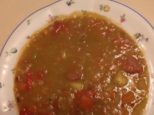 Variation Kartoffelsuppe