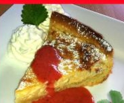 Milchreis Tarte mit Erdbeer-Limonen-Sauce